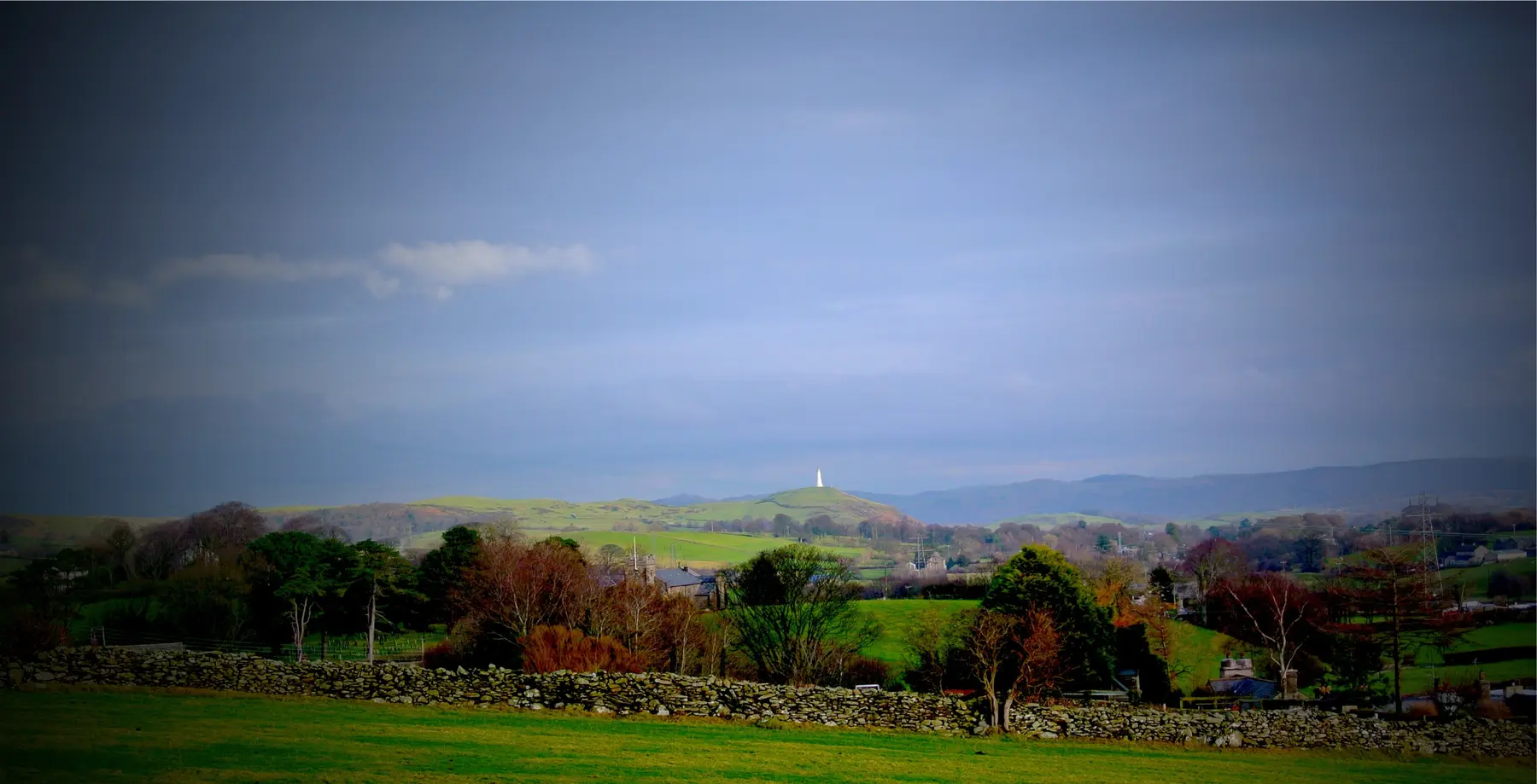 A view across Pennington towards Ulverston preserved in the Cowran Estate archive